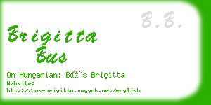 brigitta bus business card